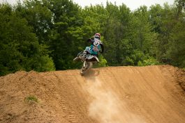 Nick Wey launching the old double at Martin MX Park.