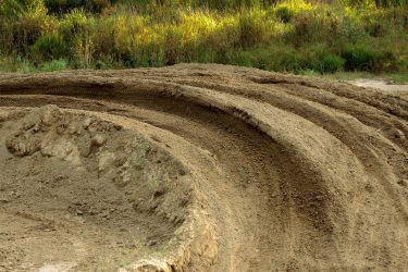 Huge - 3 foot deep ruts from another day of riding at Martin MX Park